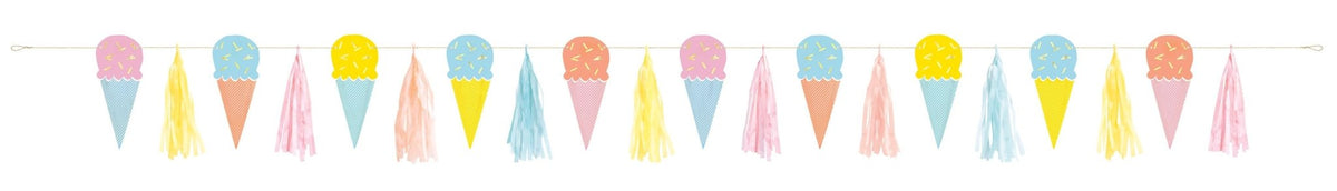 Ice Cream Tassel Banner - Stesha Party