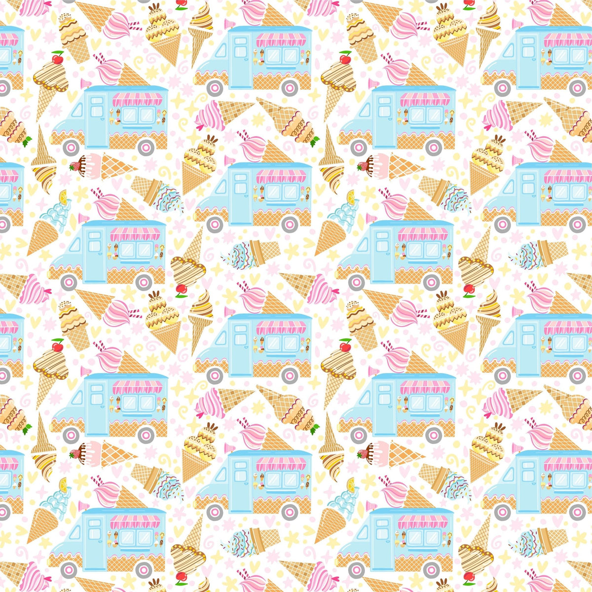 Ice Cream Truck Gift Wrap - Stesha Party