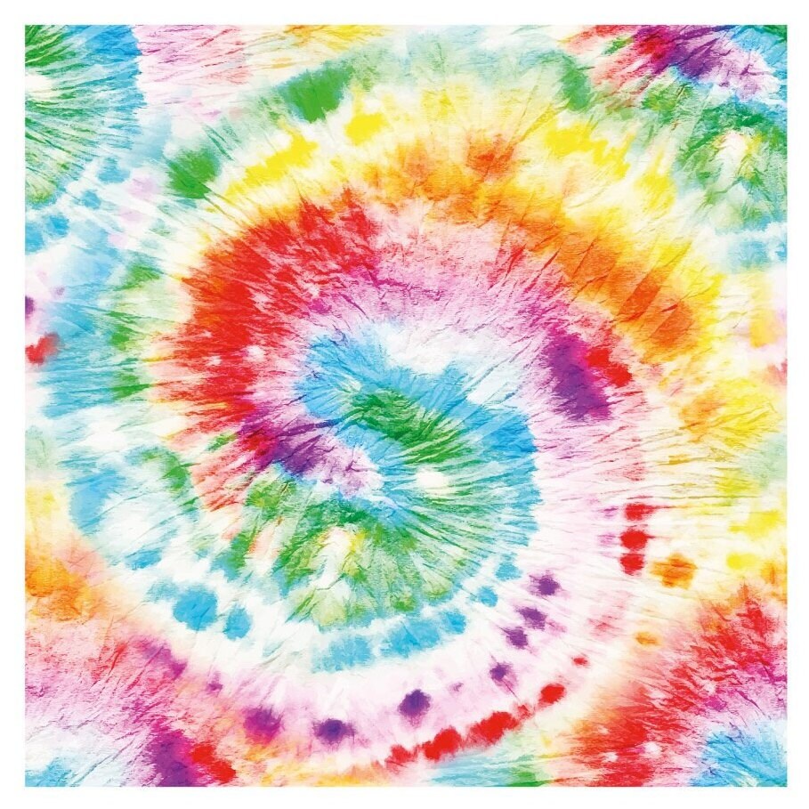 Rainbow Tie Dye Party Lunch Napkins, 16ct 