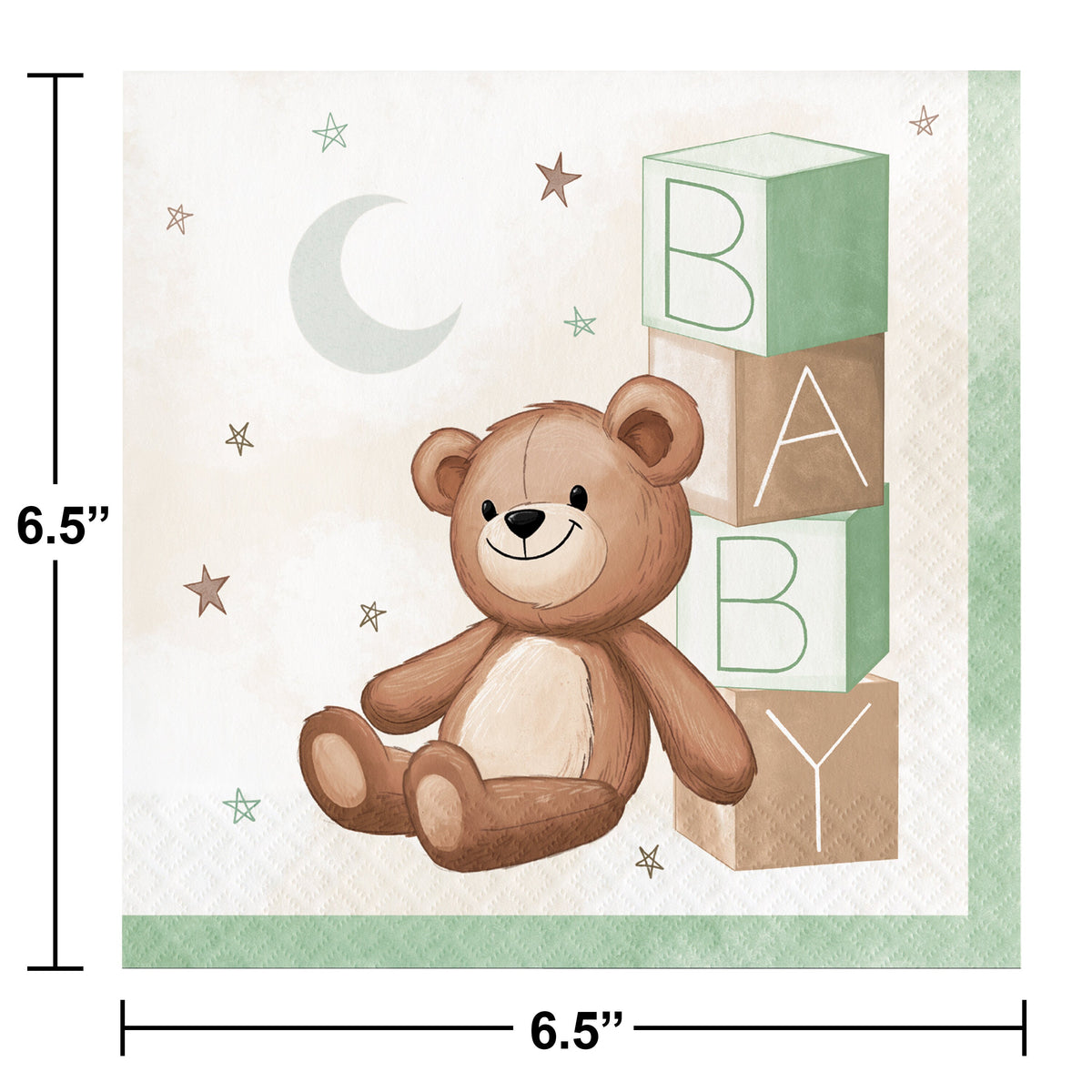 Teddy Bear Party Napkins - We Can Bearly Wait Party Supplies, Teddy Bear Baby Shower Napkins, Teddy Bear Baby Shower Decorations