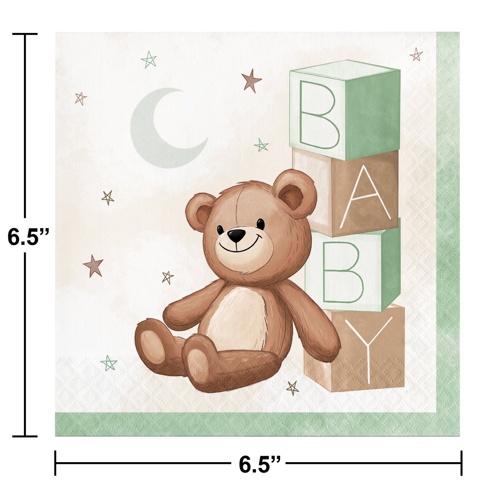 Teddy Bear Party Napkins - We Can Bearly Wait Party Supplies, Teddy Bear Baby Shower Napkins, Teddy Bear Baby Shower Decorations