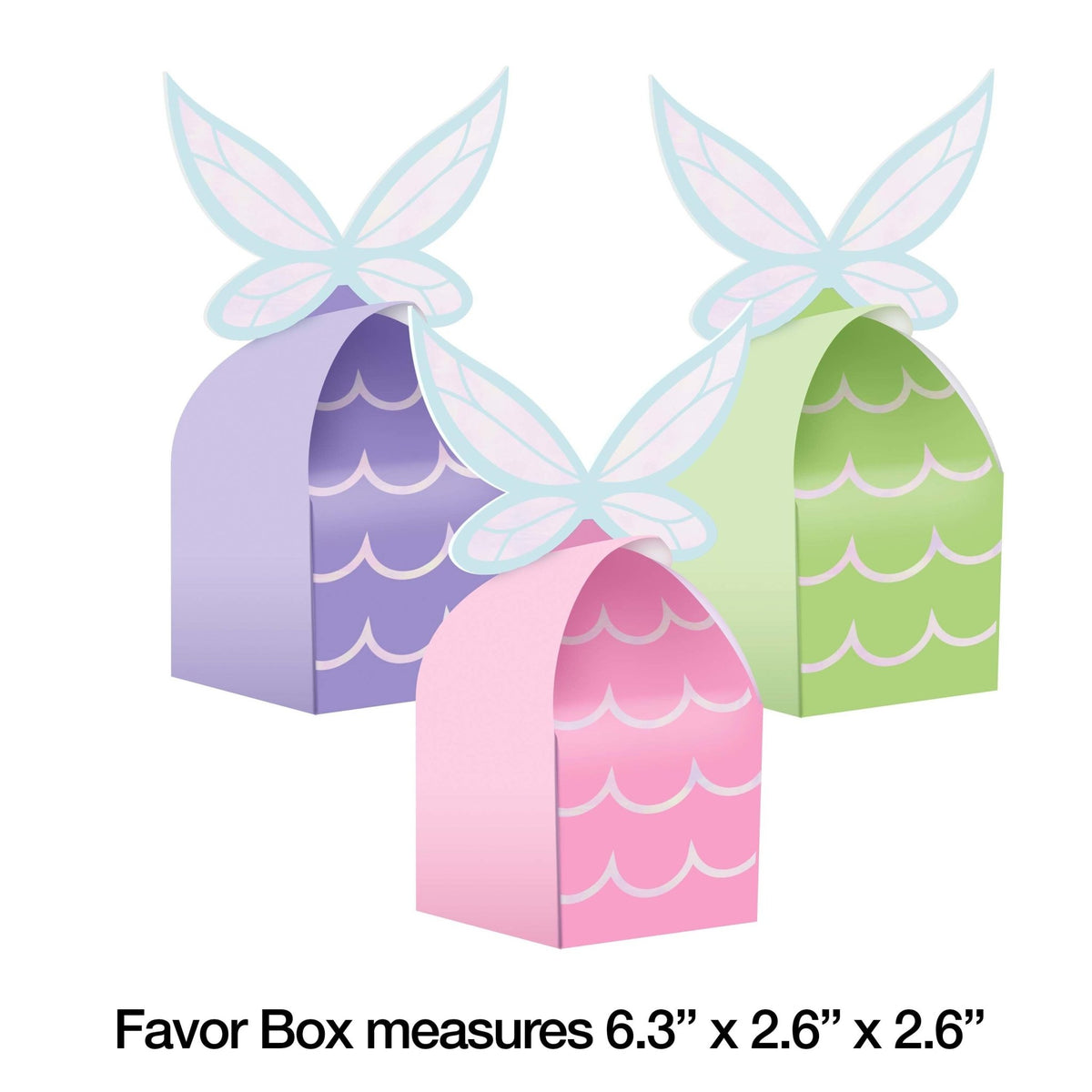 Iridescent Fairy Party Favor Boxes - Stesha Party