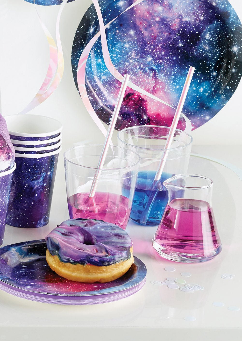 Iridescent Paper Party Straws - Stesha Party