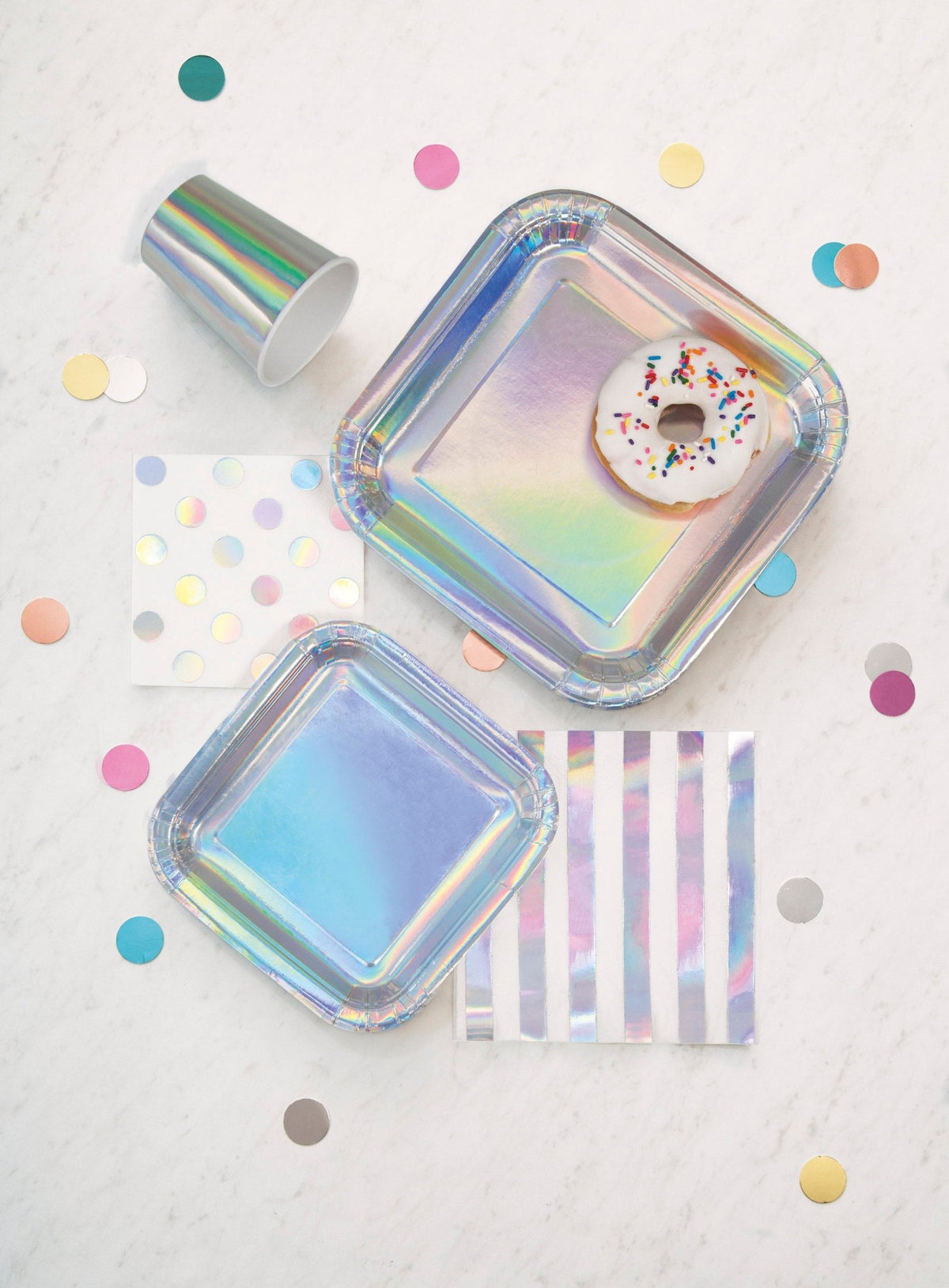 Iridescent Polkadot Napkins - Stesha Party