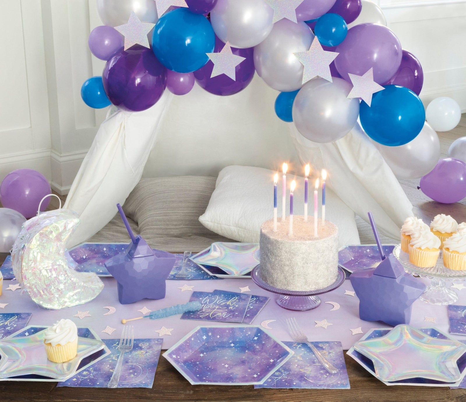Iridescent Star Plates - Stesha Party
