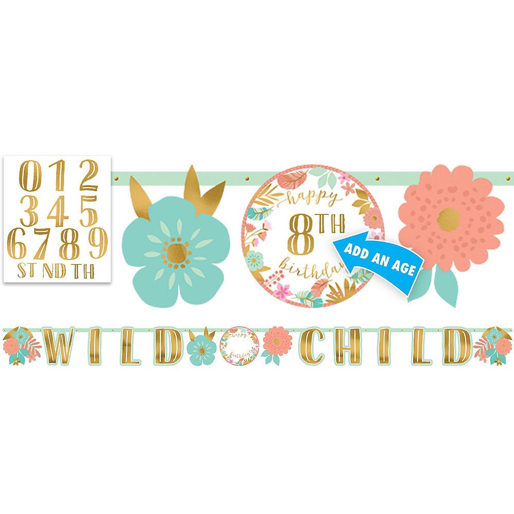 Jumbo "Wild Child" Banner Kit - Stesha Party