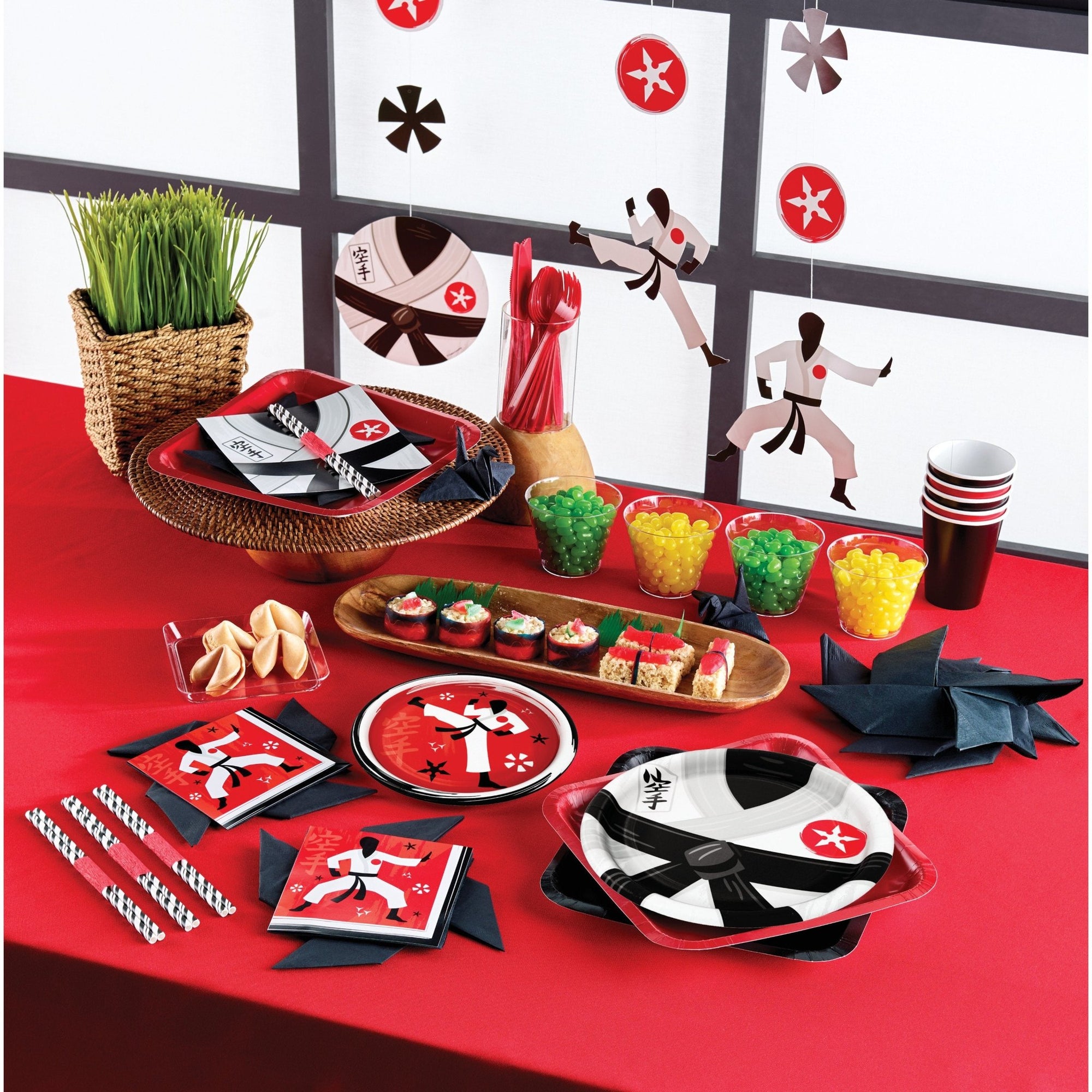 Karate Themed Paper Party Plates - Stesha Party