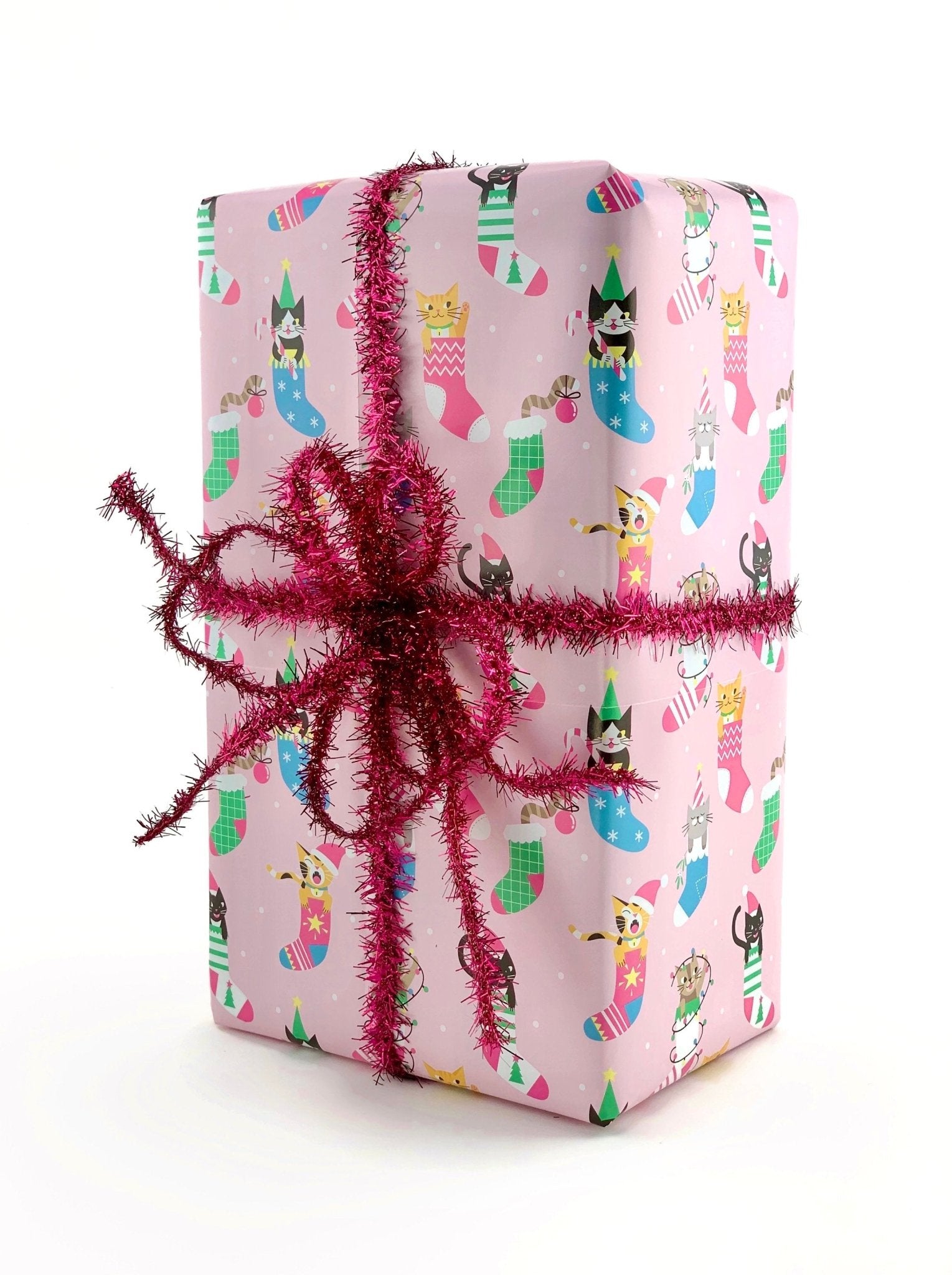 Meowy Christmas, Cat Lover Holiday Gift Wrapping Paper – Kitty Meow HQ