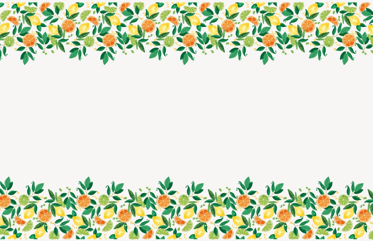 Lemon, Lime & Orange Citrus Party Tablecloth - Stesha Party