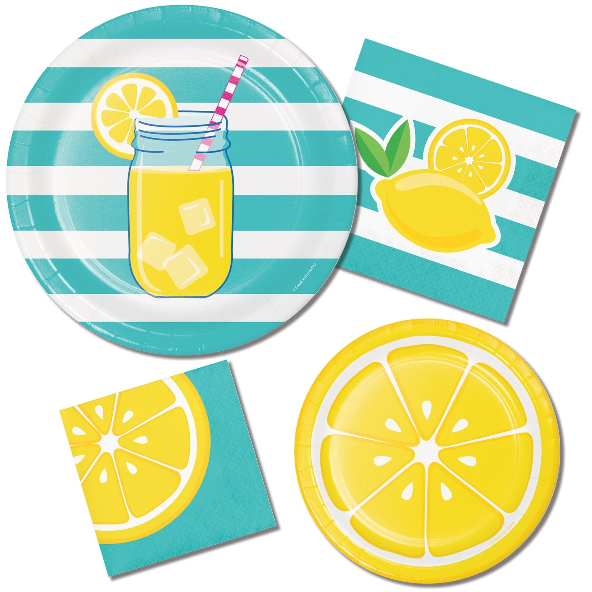 Lemonade Party 9" Plates - Stesha Party