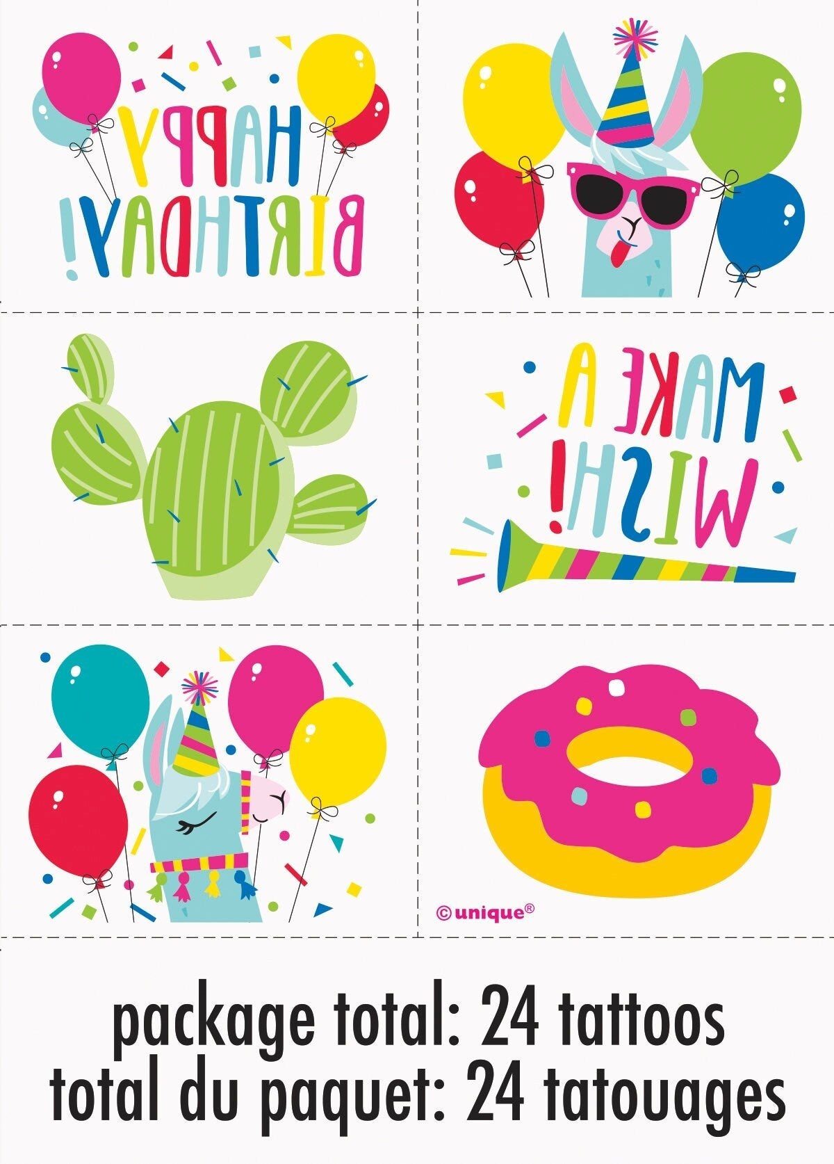 Llama Tattoo Party Favors - Stesha Party