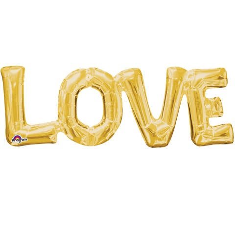 "Love" Gold Balloon