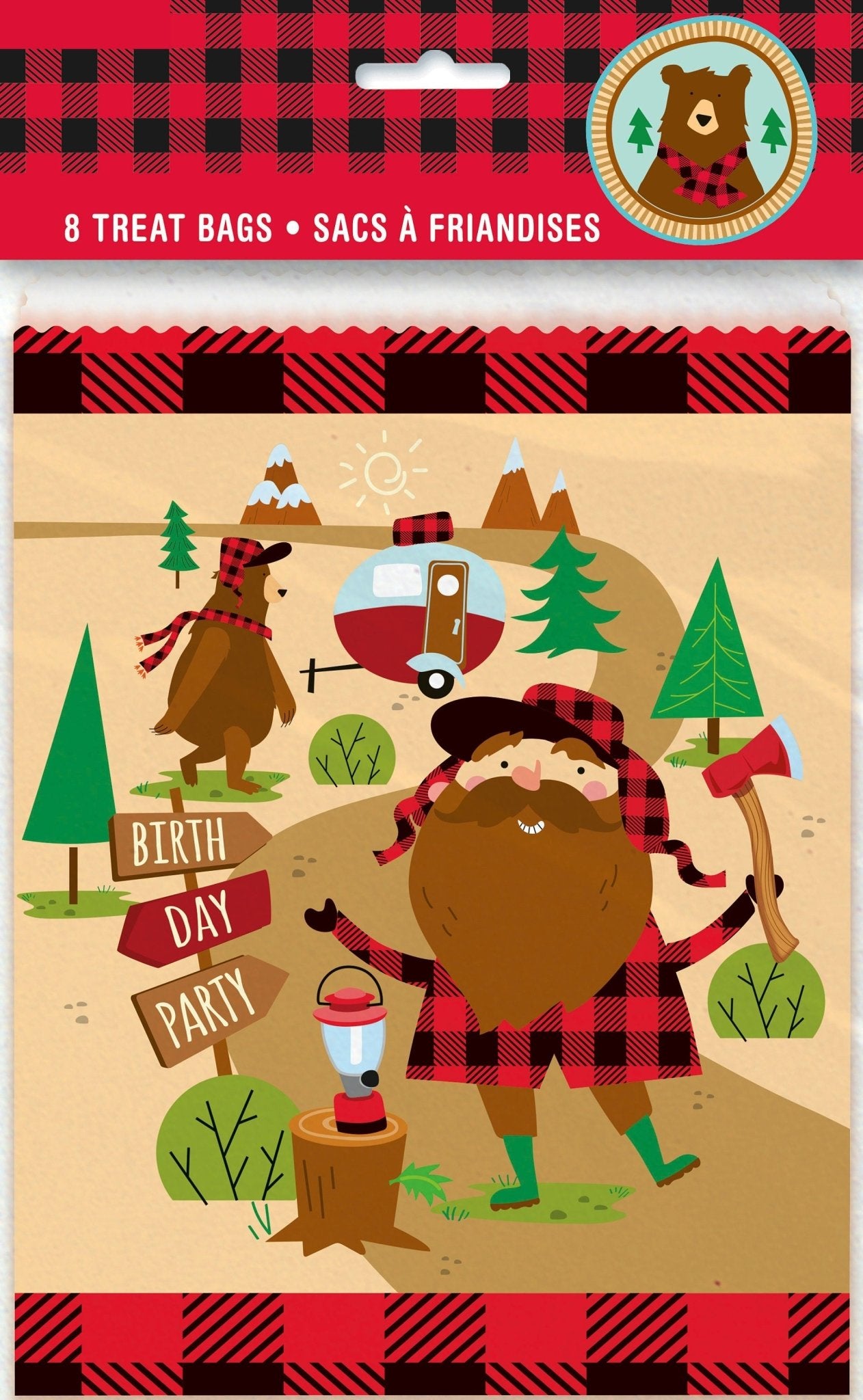 Lumberjack Party Treat Bags - Stesha Party