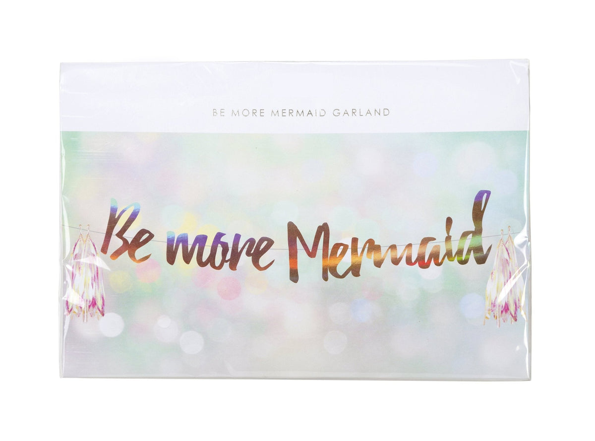 Mermaid Banner "Be More Mermaid" - Stesha Party
