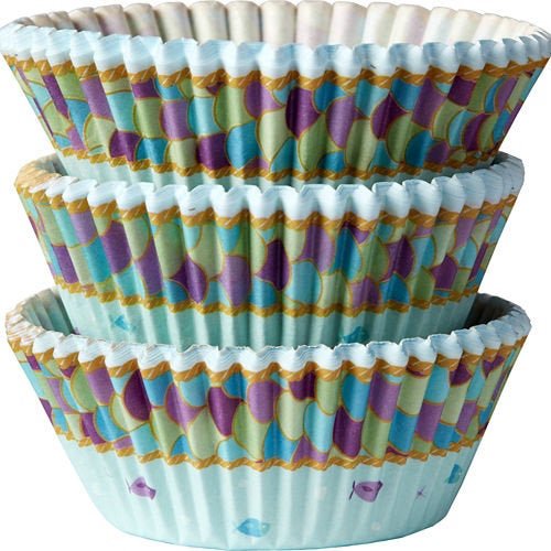 Mermaid Cupcake Liners "Let's Shellebrate" - Stesha Party