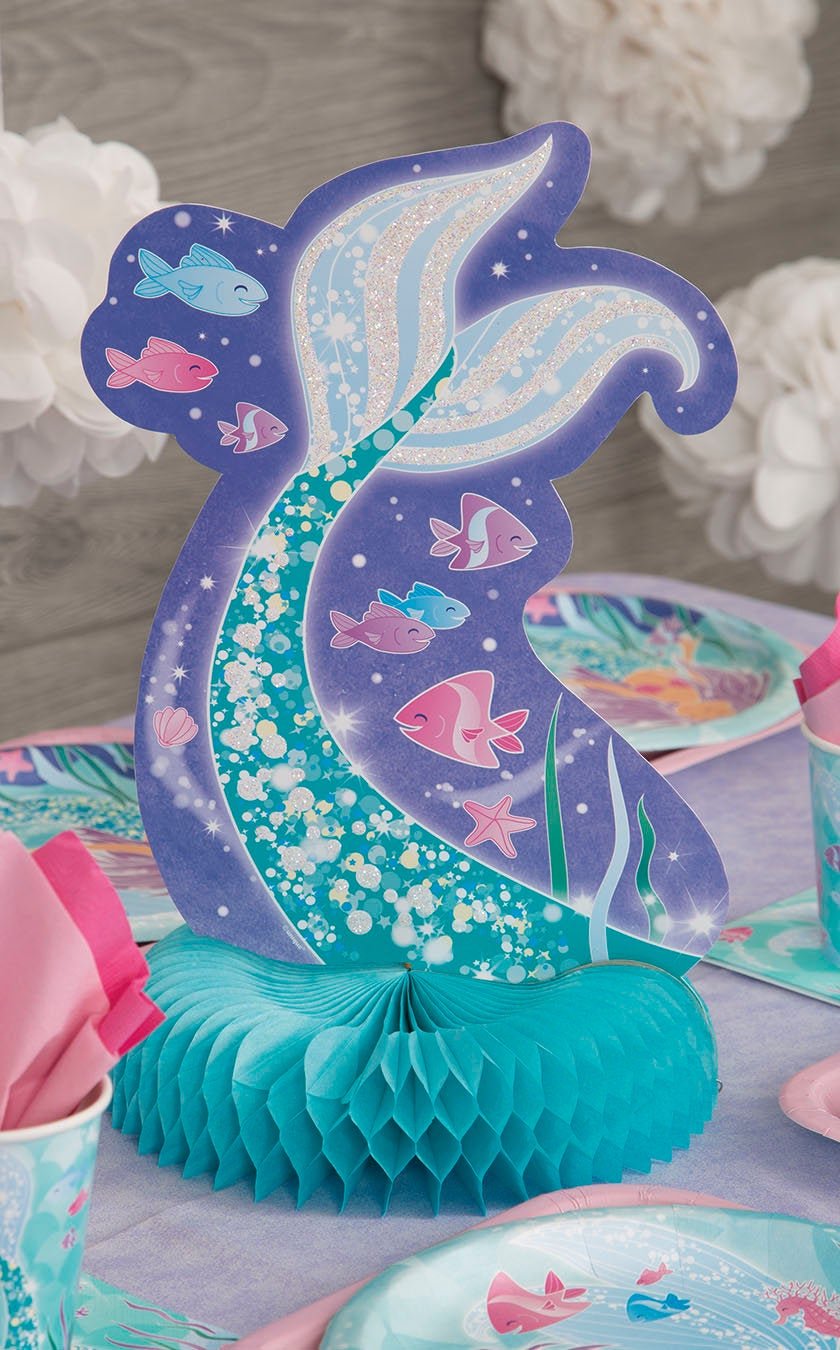 Mermaid Tail Party Centerpiece - Stesha Party - birthday girl