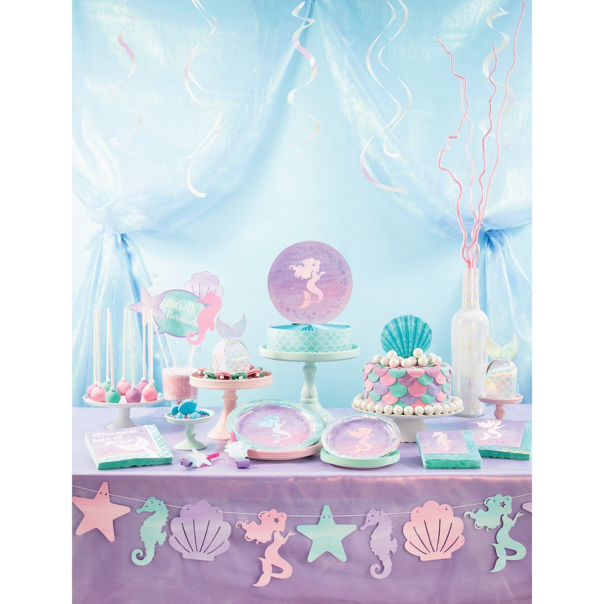 Mermaid Tail Party Theme Cups - Stesha Party