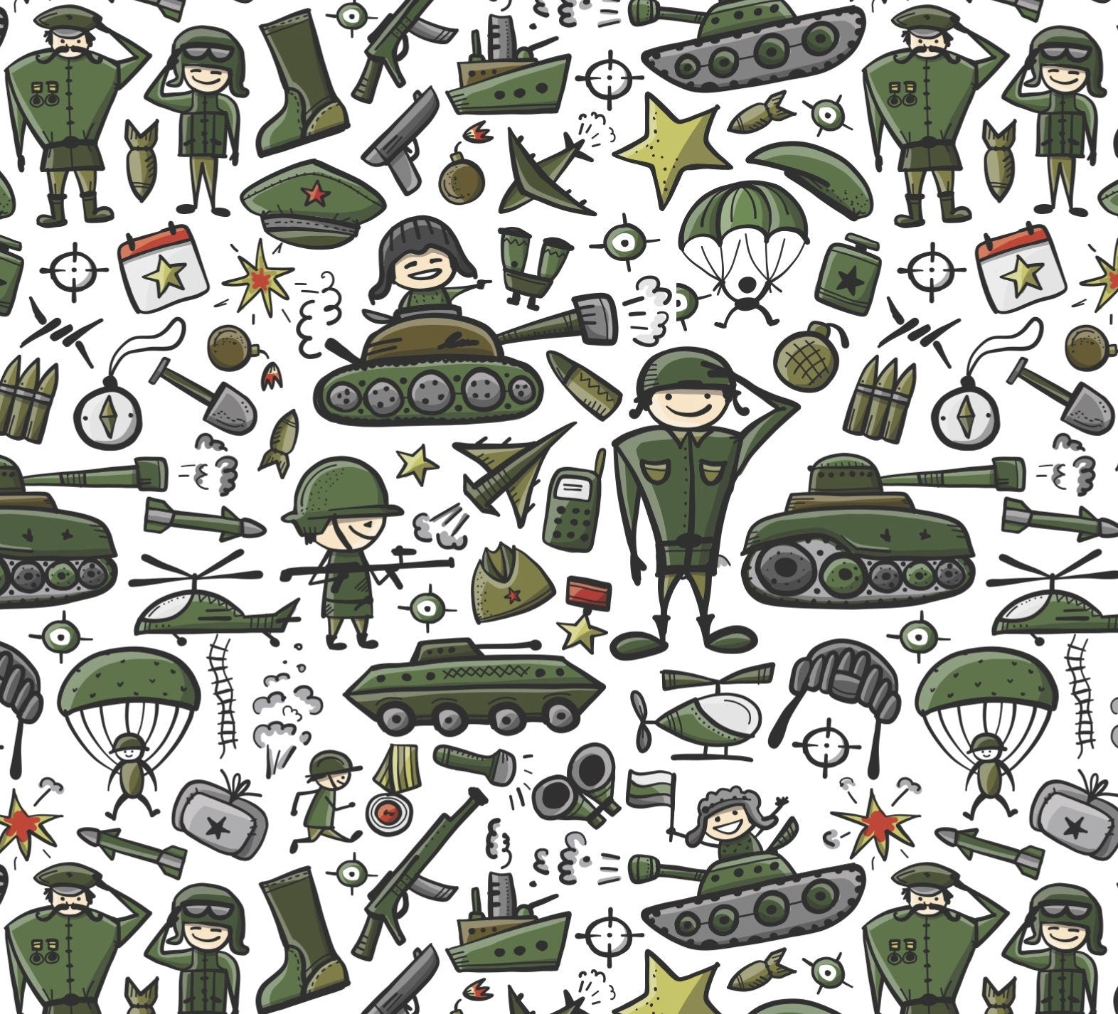 Military Gift Wrap - Stesha Party