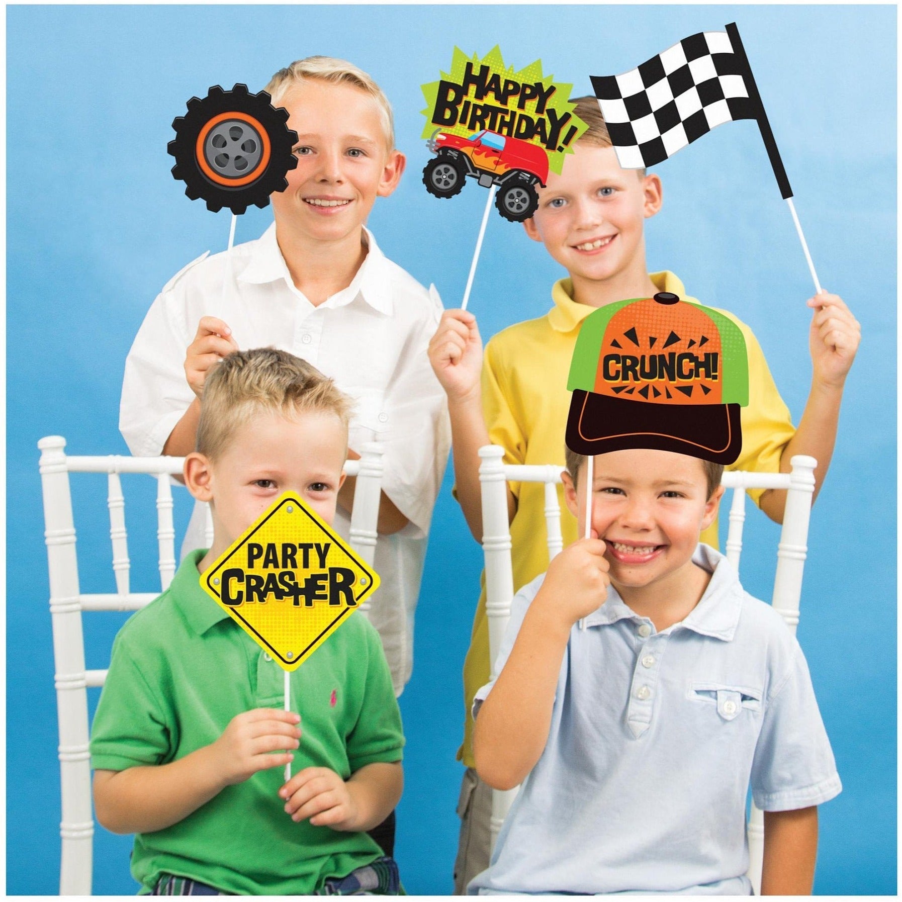 Monster Truck Party Photo Props - Stesha Party