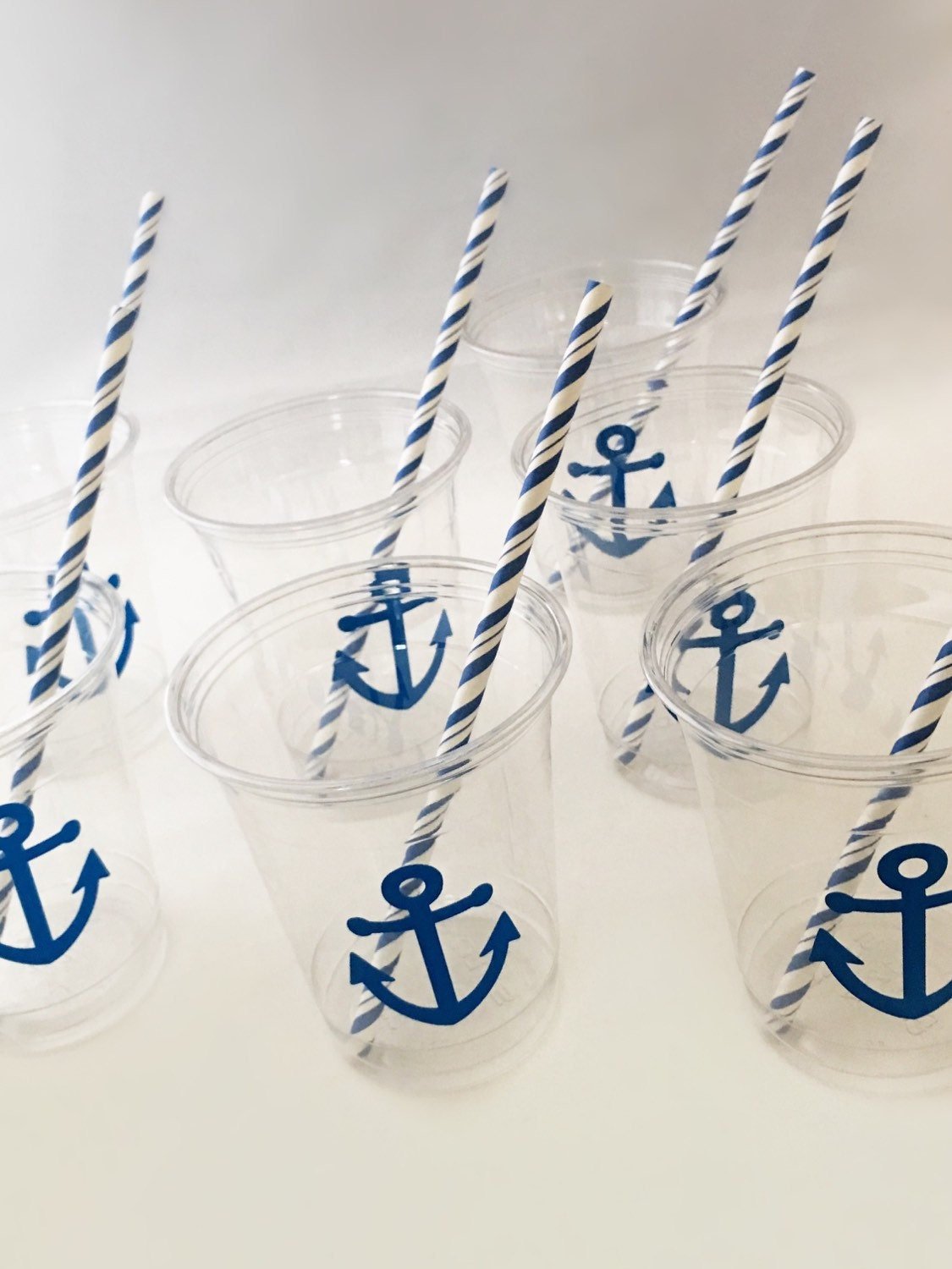 Nautical Party Cups - Stesha Party - 1st birthday boy, bachelorette,  birthday