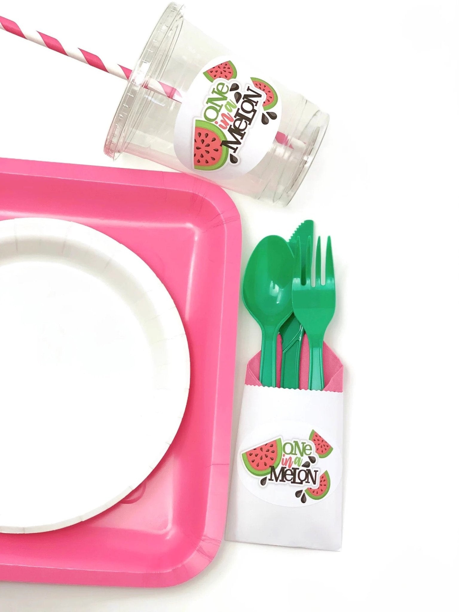 One in a Melon Cutlery Bag Set - Stesha Party