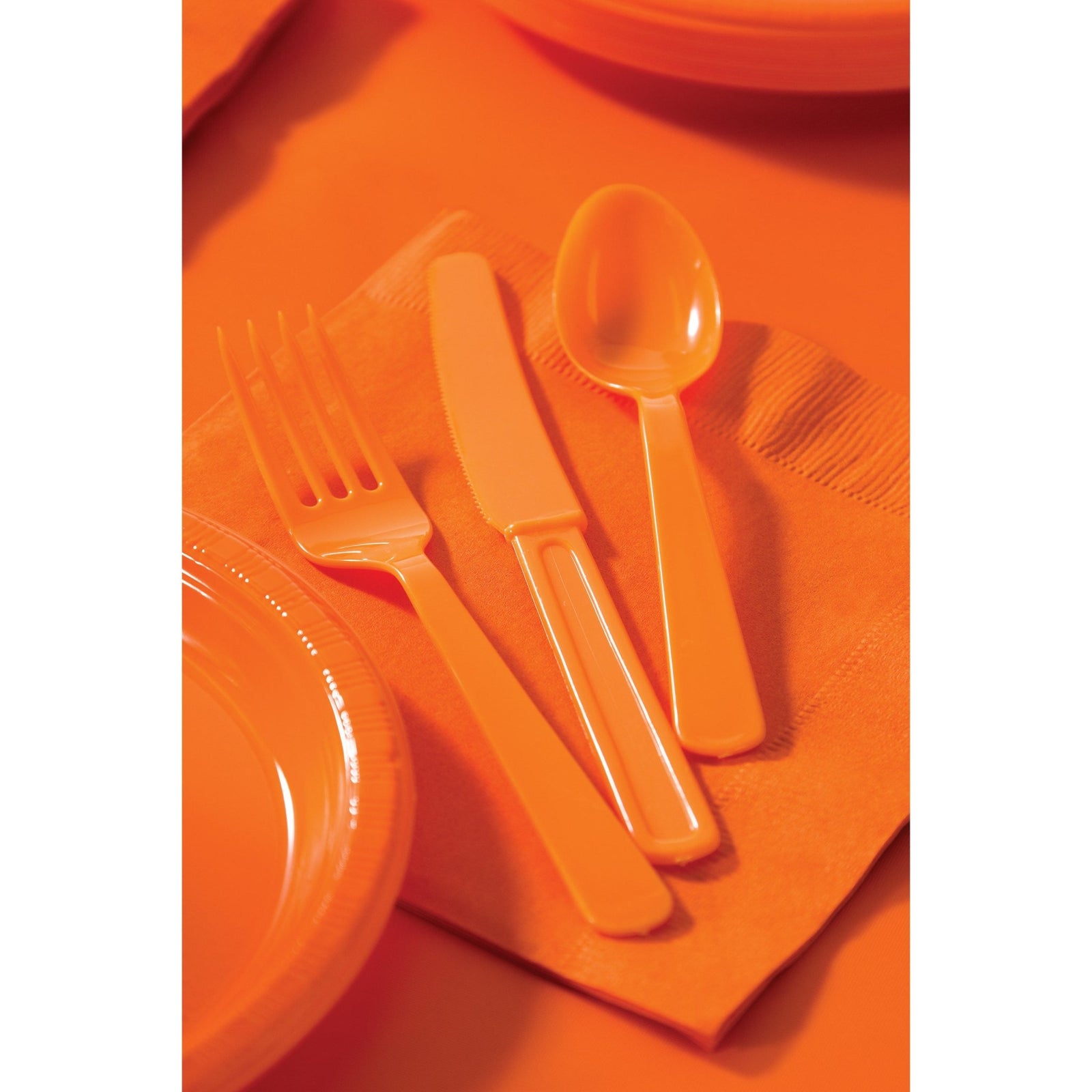 Orange Colored Napkins - Stesha Party