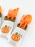 Orange Pumpkin Party Cutlery Bag Set - Stesha Party