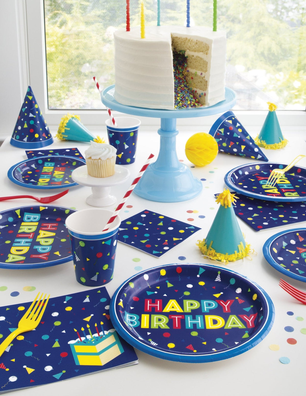 Paint Party Rainbow Candles - Stesha Party