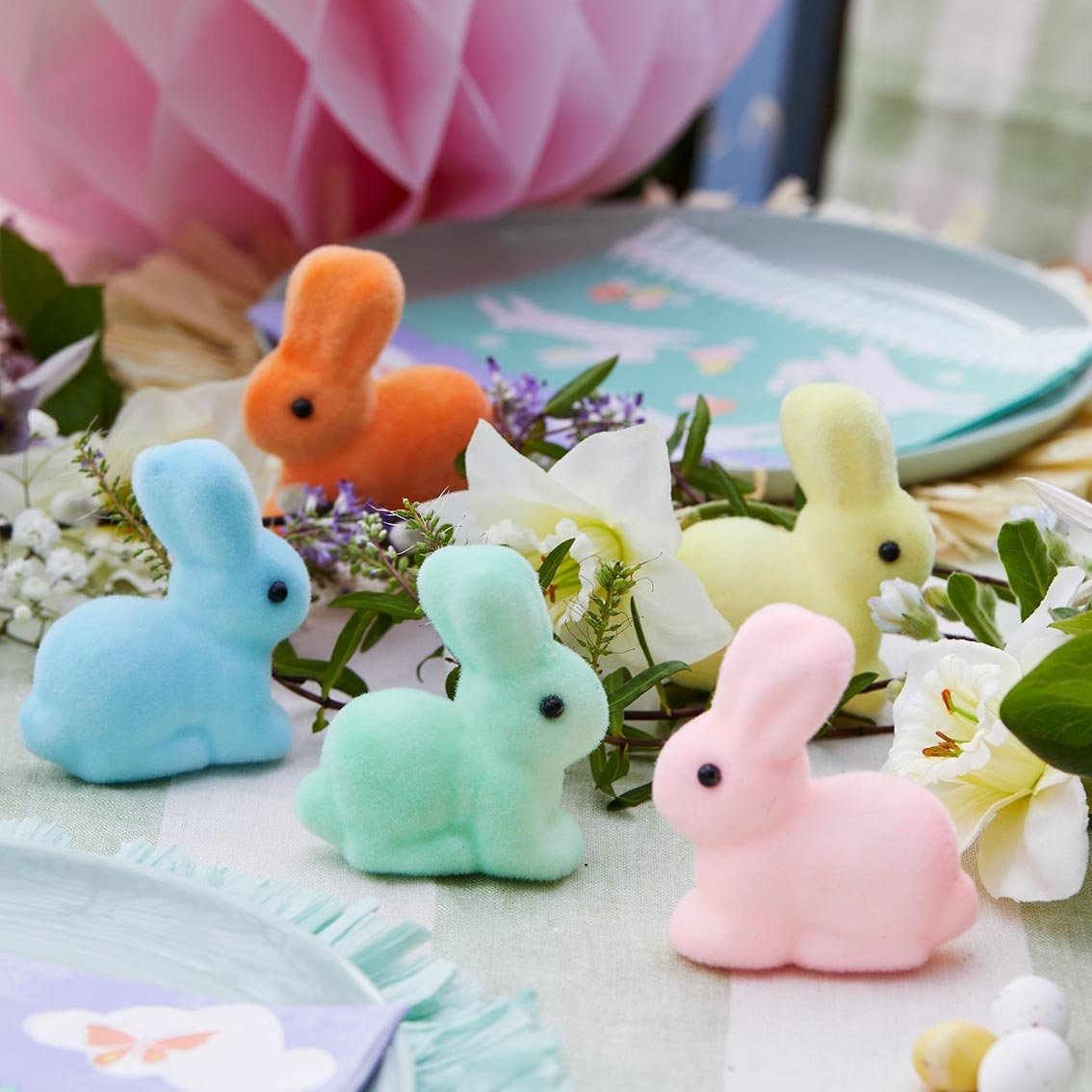Pastel Felt Bunny Table Decorations - Stesha Party