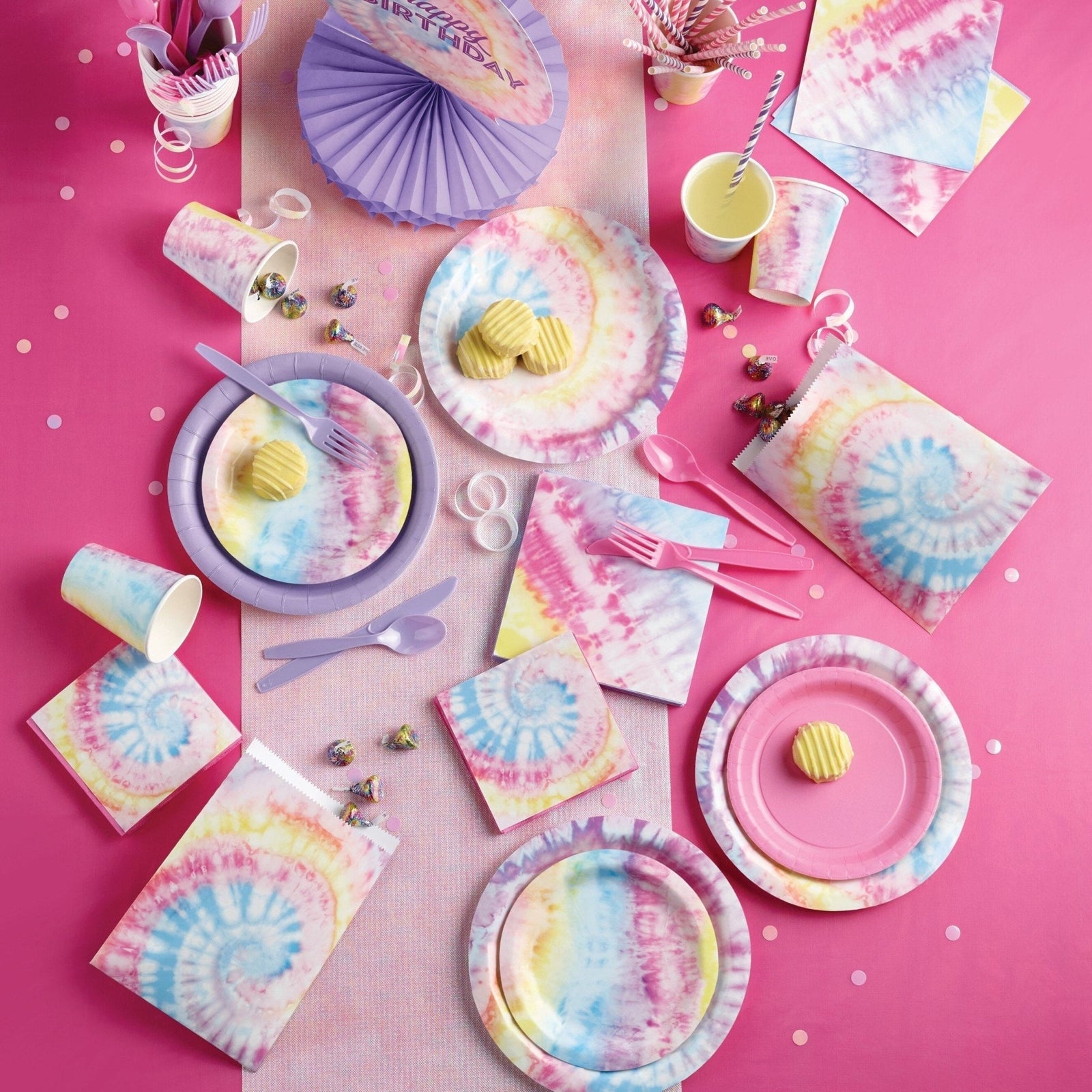 Pastel Tie Dye Luncheon Napkins - Stesha Party