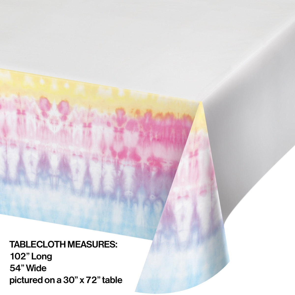Pastel Tie Dye Party Tablecloth - Stesha Party