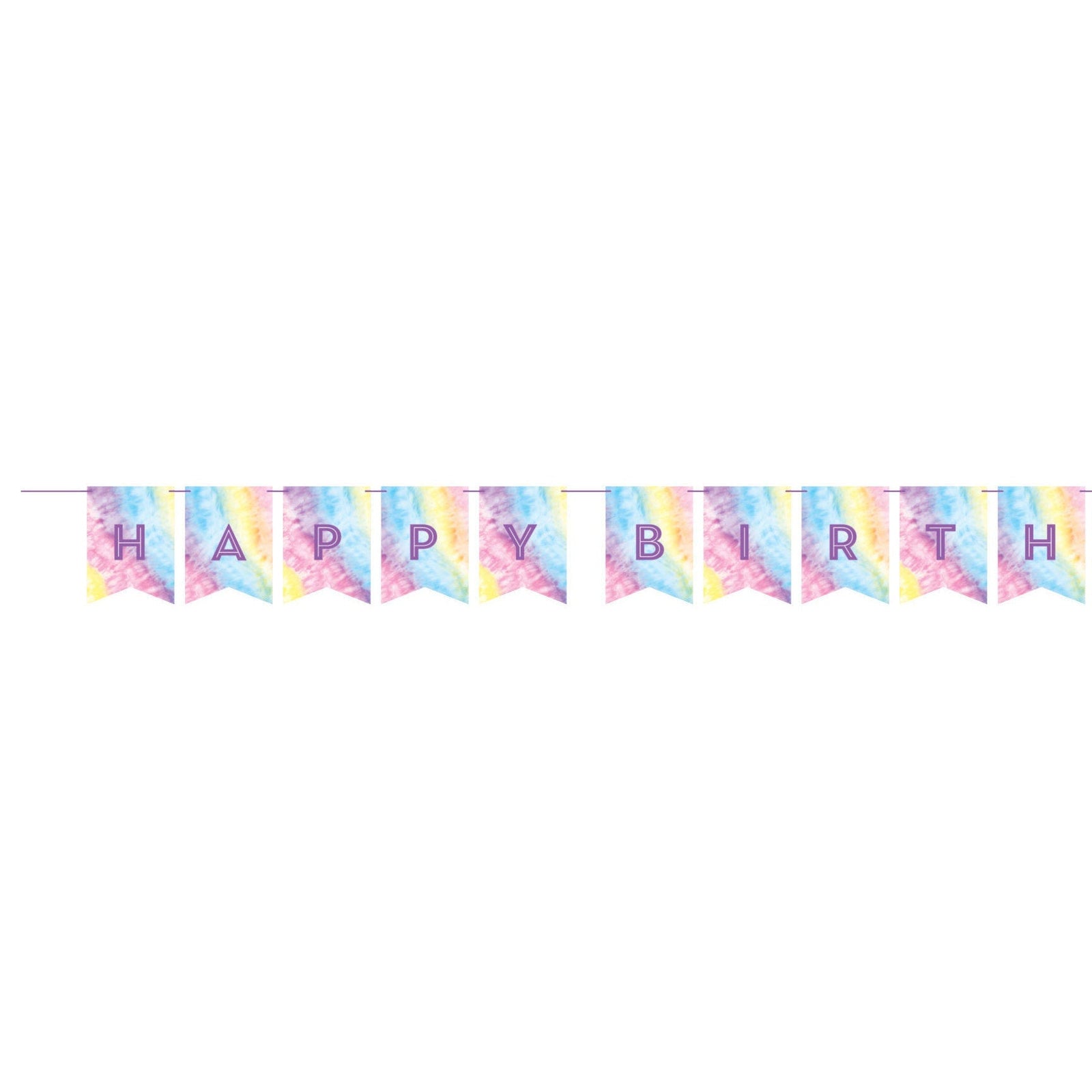 Personalized Tie Dye Party Banner - Stesha Party