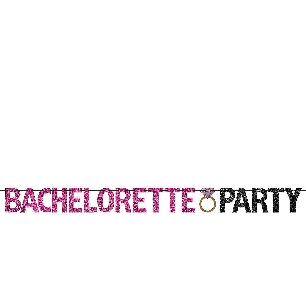 Pink &amp; Black "Bachelorette Party" Banner - Stesha Party