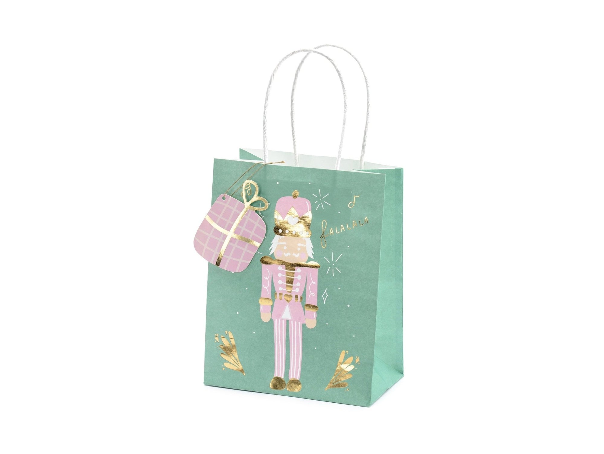 Pink Nutcracker Christmas Gift Bags - Stesha Party