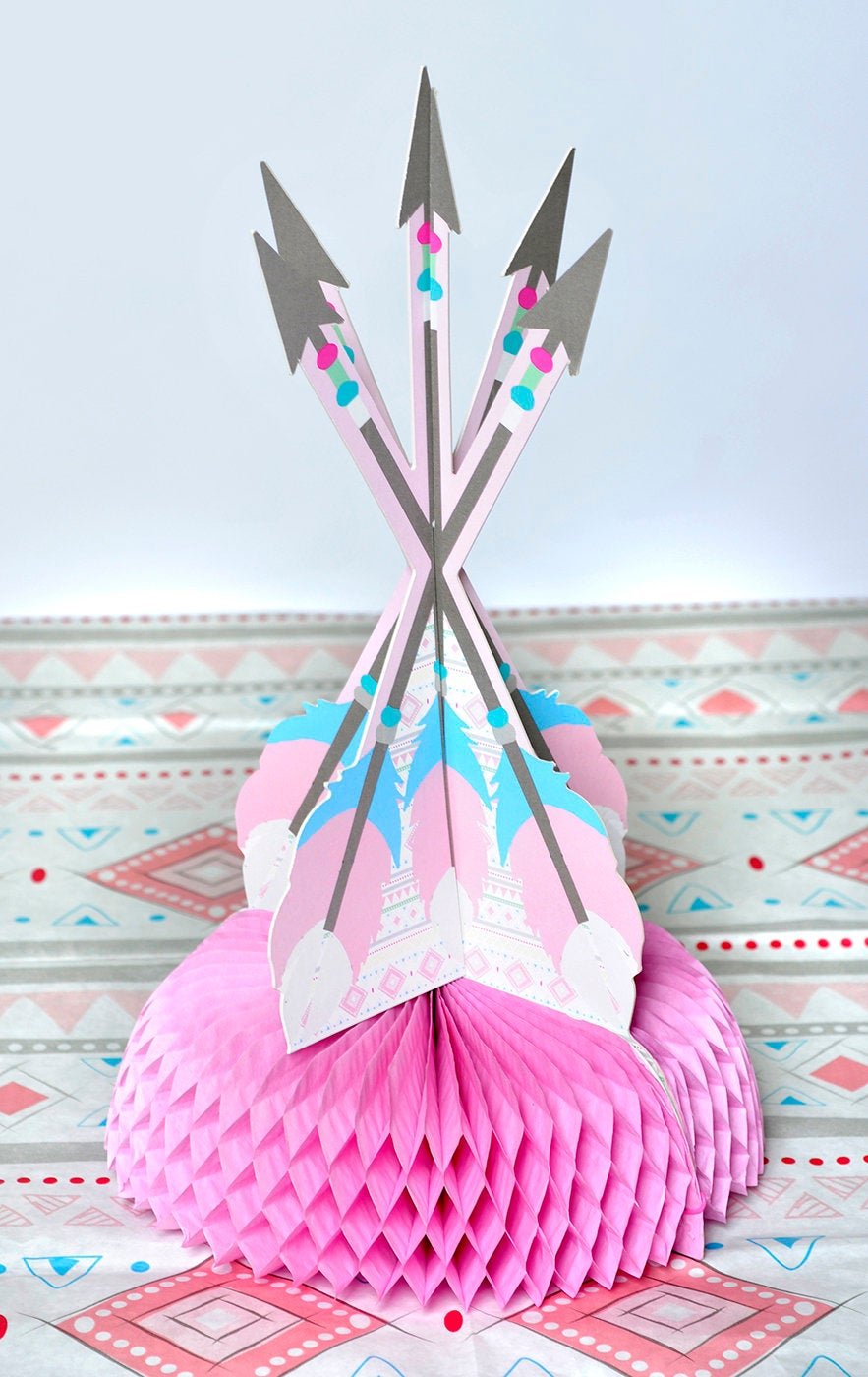 Pink Tribal Party Centerpiece - Stesha Party