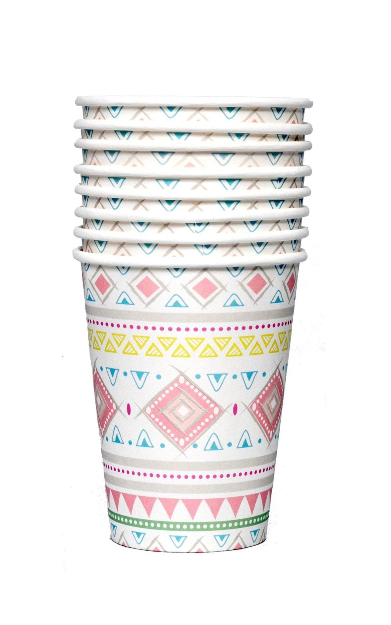 Pink Tribal Party Cups - Stesha Party