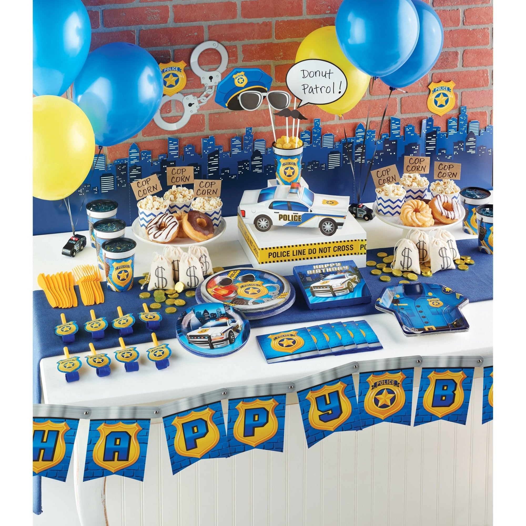 Police Shaped Party Plates - Stesha Party