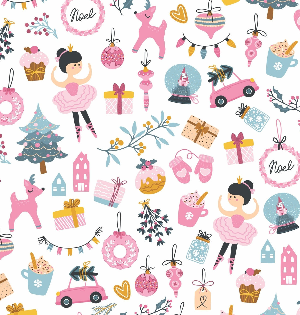 Princess Holiday Wrapping Paper - Stesha Party