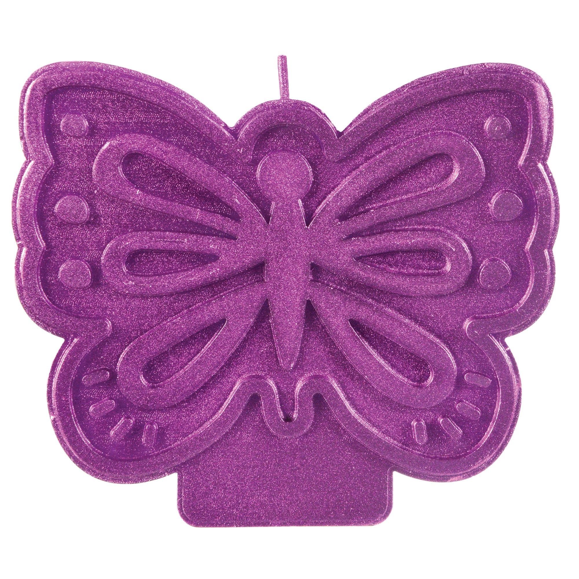 Purple Butterfly Candle - Stesha Party