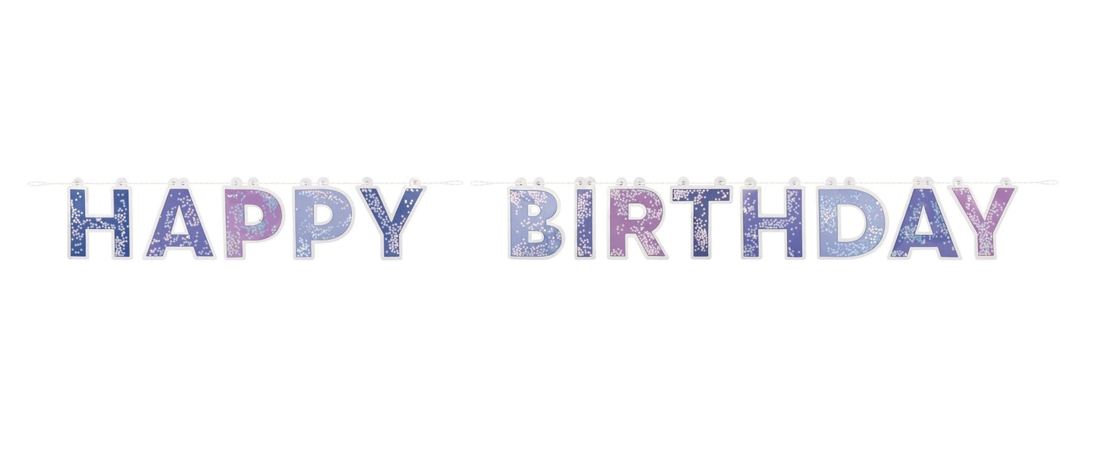 Purple & Pink Galaxy Star Birthday Banner - Stesha Party