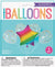 Rainbow Star Confetti Balloon Bouquet - Stesha Party