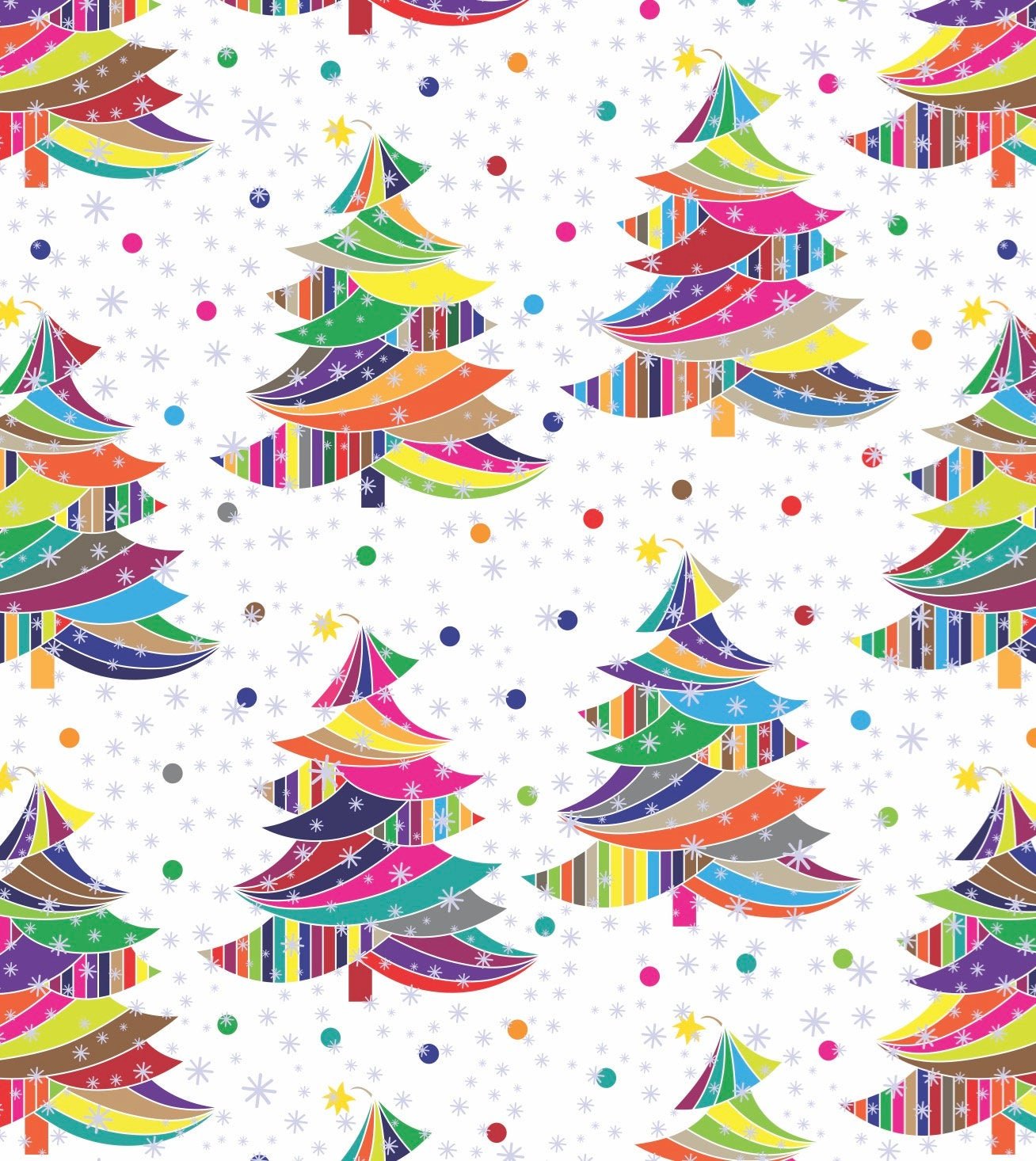 Rainbow Tree Gift Wrap - Stesha Party