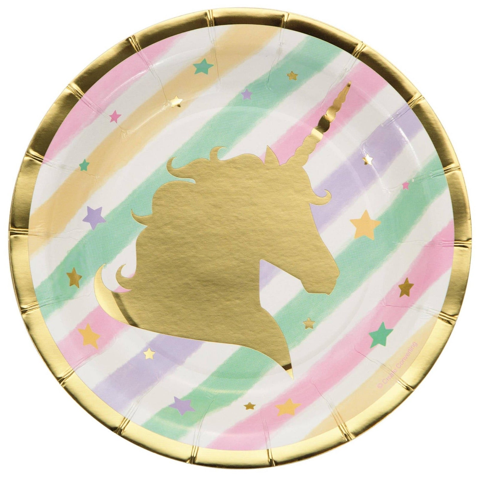Rainbow Unicorn Cake Plates - Stesha Party