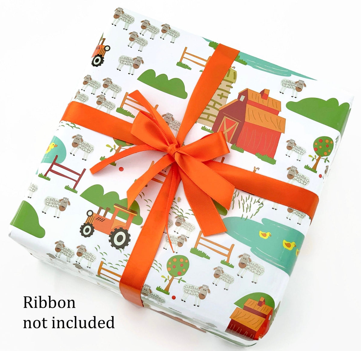 Red Barn Gift Wrap - Stesha Party