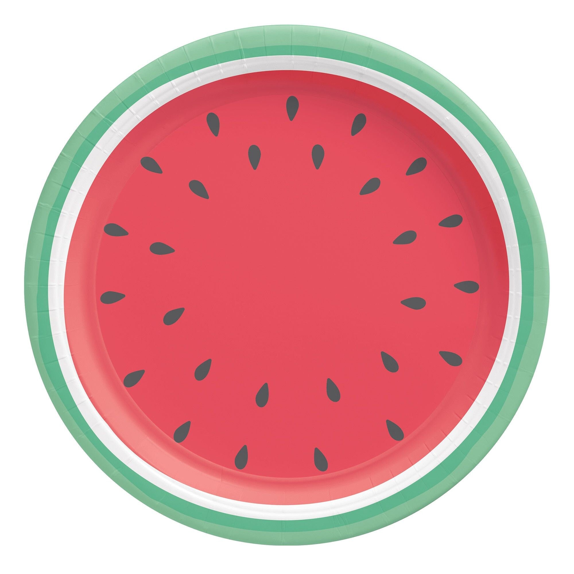 Red & Green Watermelon Plates - Stesha Party