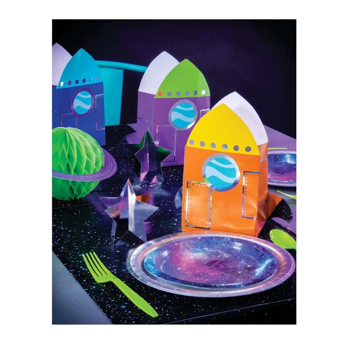 Rocket Party Favor Bags - Stesha Party