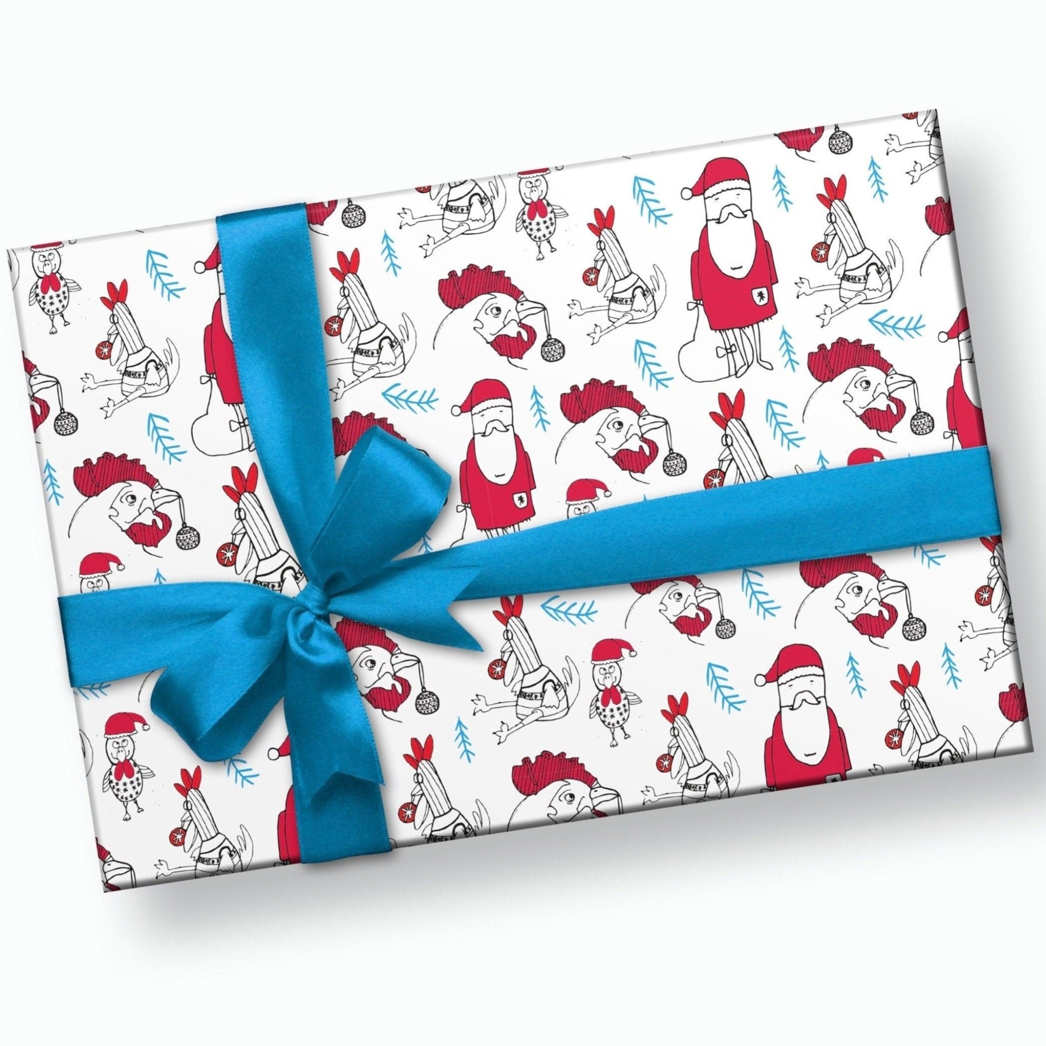 Santa Wrapping Paper - Stesha Party - christmas, holiday gw, ugly sweater