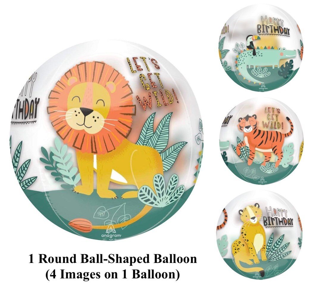 Safari Birthday Balloon - Stesha Party