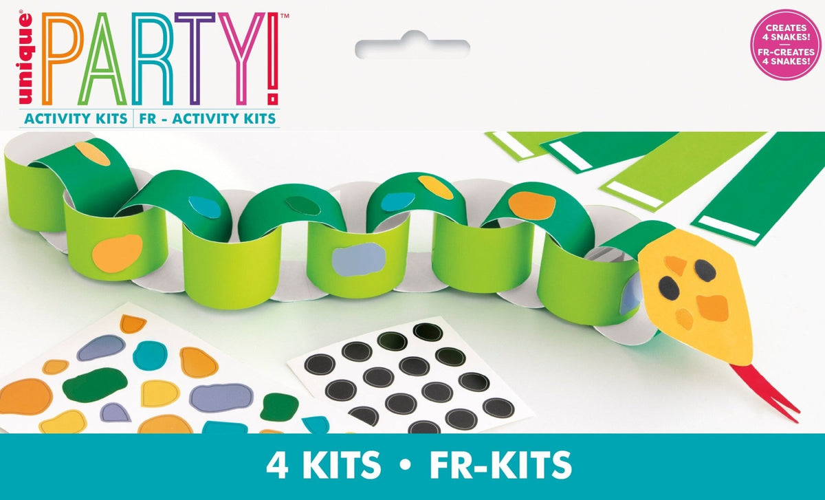 Safari Party Favor Snake Paper Chain Kit - Stesha Party