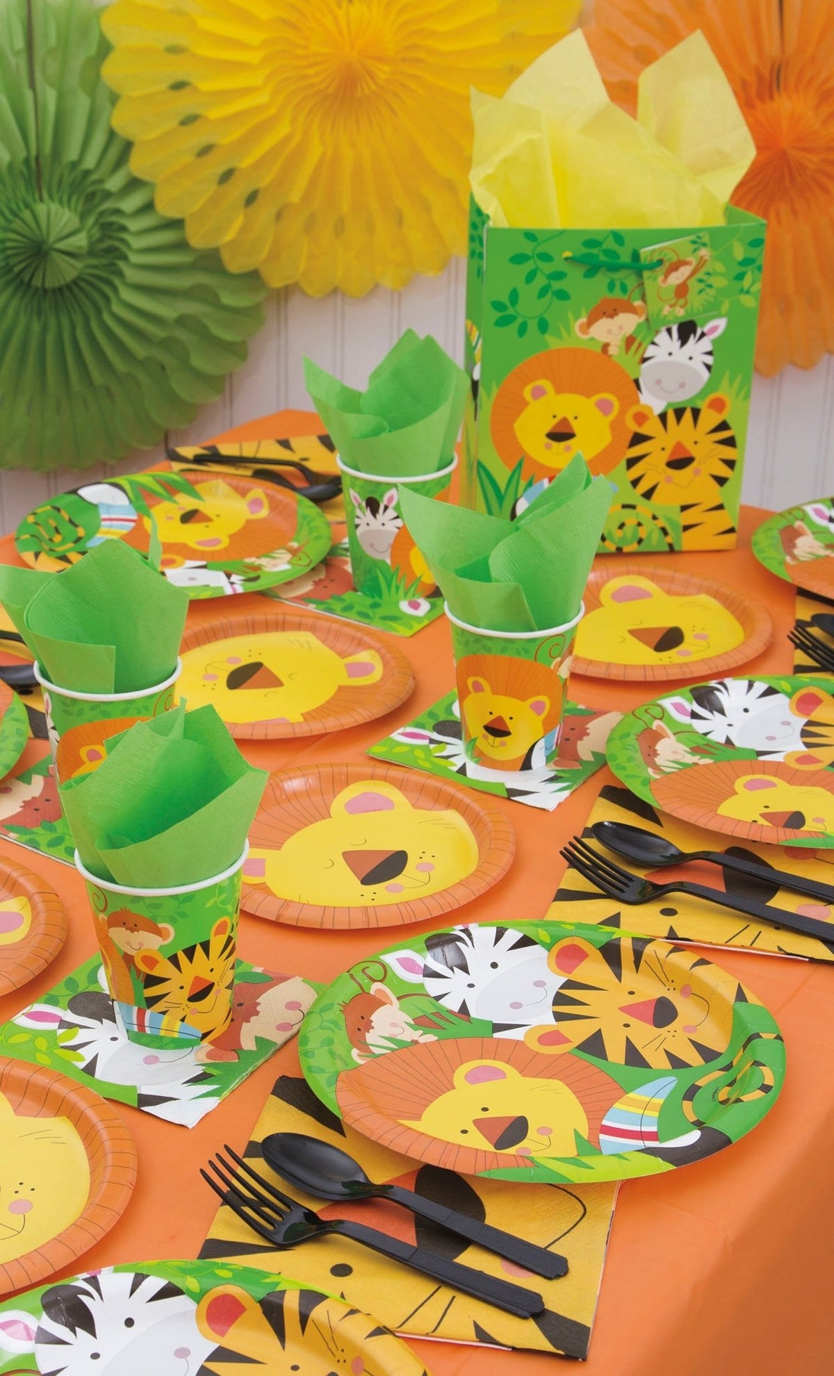 Safari Party Lion Face Napkins - Stesha Party